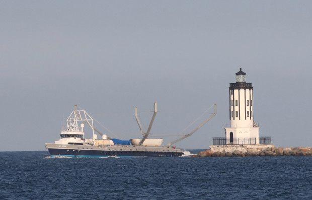 SpaceX Fairing Logo - Photos: Mr. Steven arrives in the Port of Los Angeles with a SpaceX ...