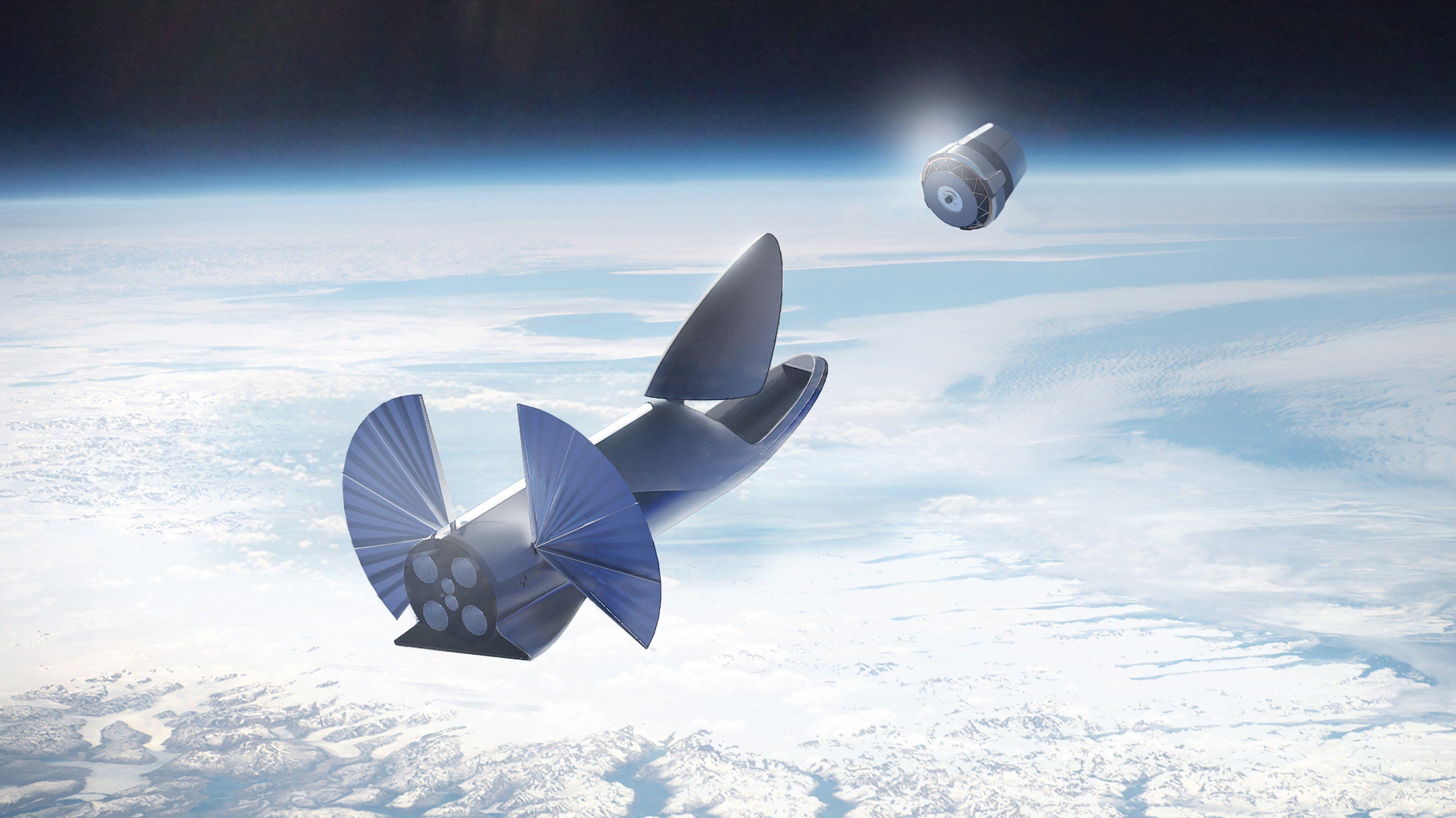 SpaceX Fairing Logo - NASA funds study on SpaceX BFR as option for massive space telescope ...