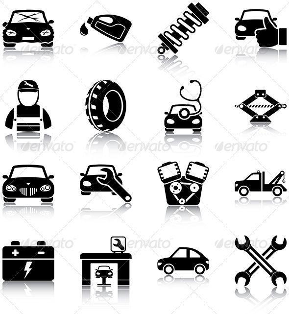Wrench Auto Shop Logo - Pin by Bashooka Web & Graphic Design on Icon Design | Icon design ...