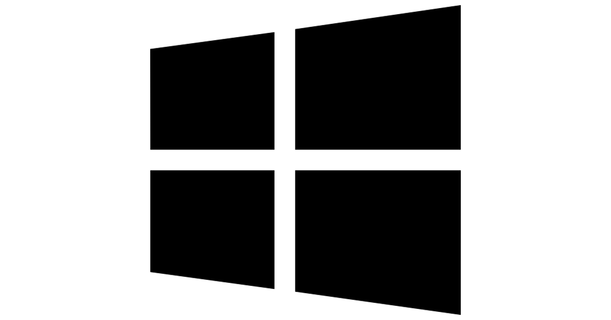 Black Windows Logo - Windows 8 logo icons
