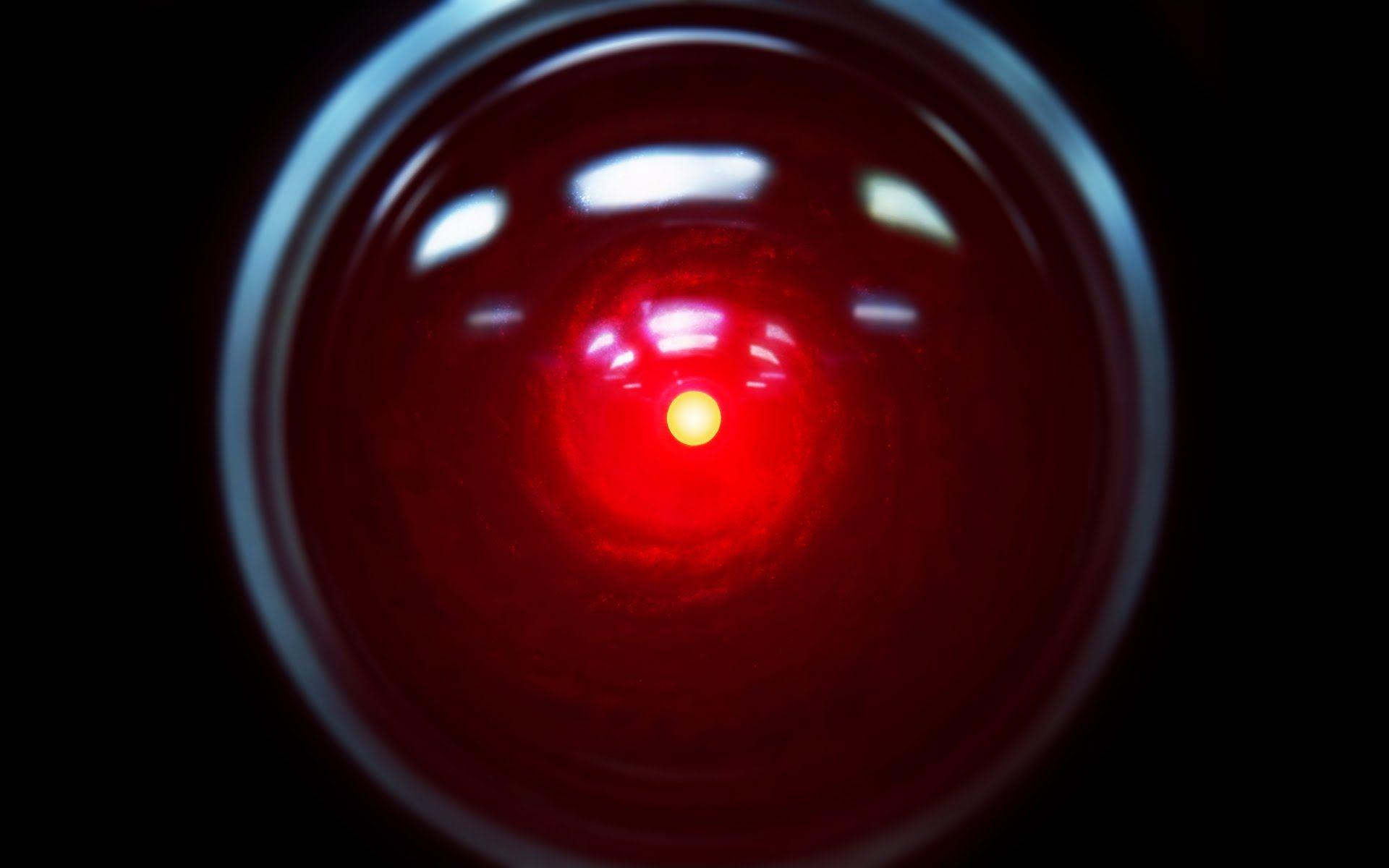 Red Robot Eye Logo - Banning killer robots