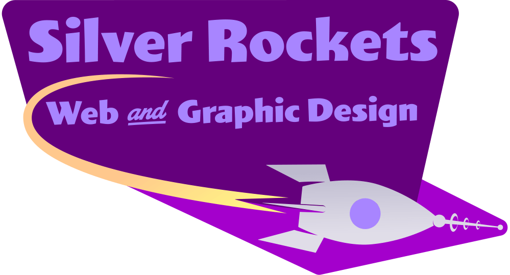 Silver and Magenta Logo - silver rockets new logo