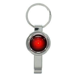 Red Robot Eye Logo - Red Robot Eye Design Cap Remover Discovery Watching HAL Keyring New