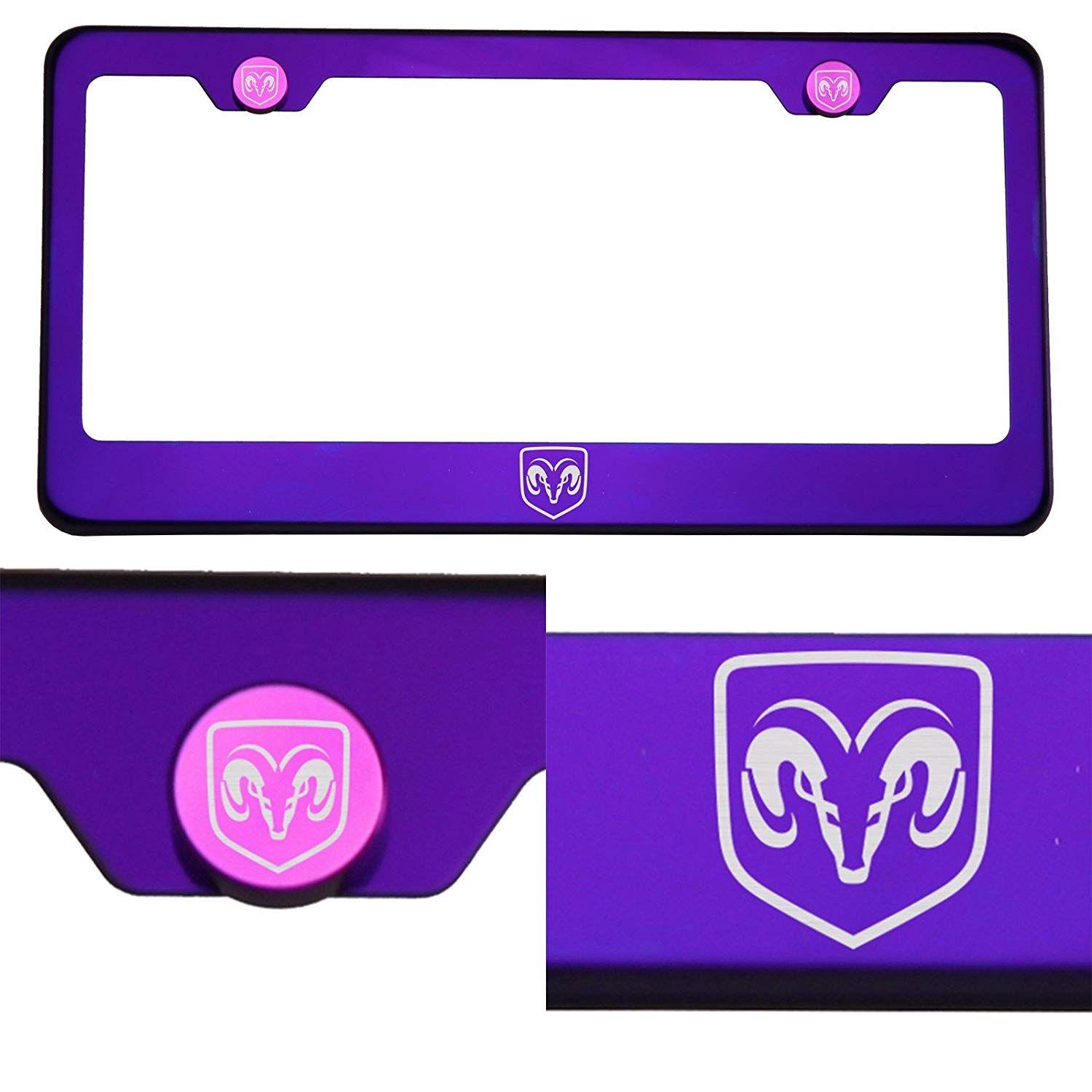 Silver and Magenta Logo - One T304 Purple Chrome Stainless Steel Laser Etched Engraved Silver ...