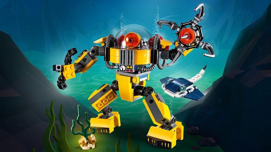 Red Robot Eye Logo - Underwater Robot 31090 - LEGO Creator Sets - LEGO.com for kids - GB