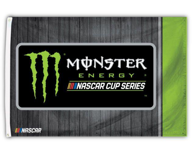 NASCAR Monster Energy Logo - NASCAR Monster Energy Cup Logo 2018 3x5 RR Flag W/grommets Outdoor ...