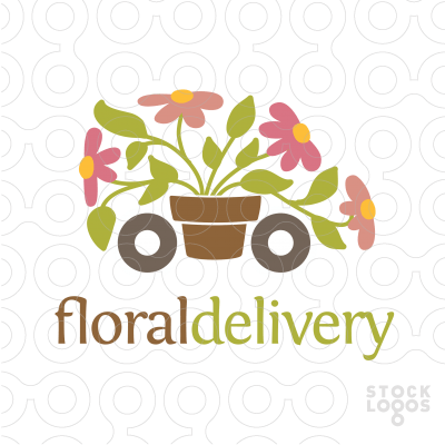 Flower Delivery Logo - flower delivery | StockLogos.com | logo design | Pinterest | Logo ...
