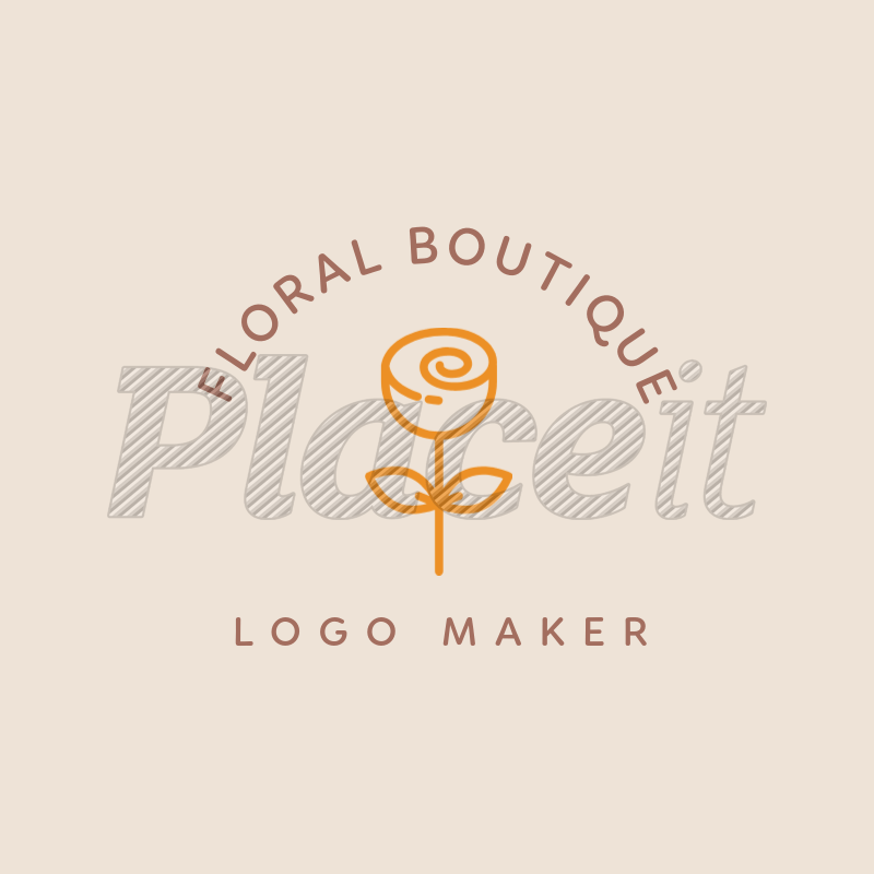 Flower Delivery Logo - Placeit - Flower Delivery Shop Logo Maker with Minimalist Flowers