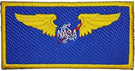 Blank NASA Logo - Nasa Blank Name Yellow Border Embroidered Badge Patch Sew On Or Iron