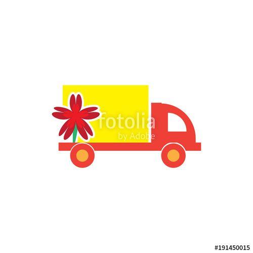Flower Delivery Logo - Flower Delivery Logo icon Design