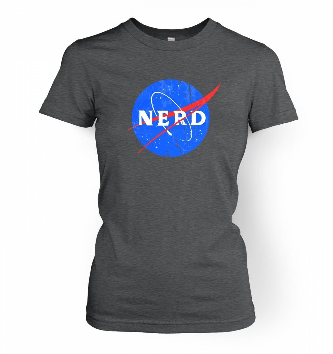 NASA Interstellar Movie Logo - Nerd NASA logo women's t-shirt - Somethinggeeky
