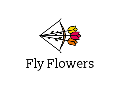 Flower Delivery Logo - Fly Flower | logo | Pinterest | Logo design, Logos and Flower logo