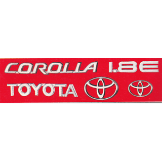 Corolla Logo - Buy LOGO TOYOTA COROLLA MONOGRAM EMBLEM CHROME Family Pack Online ...