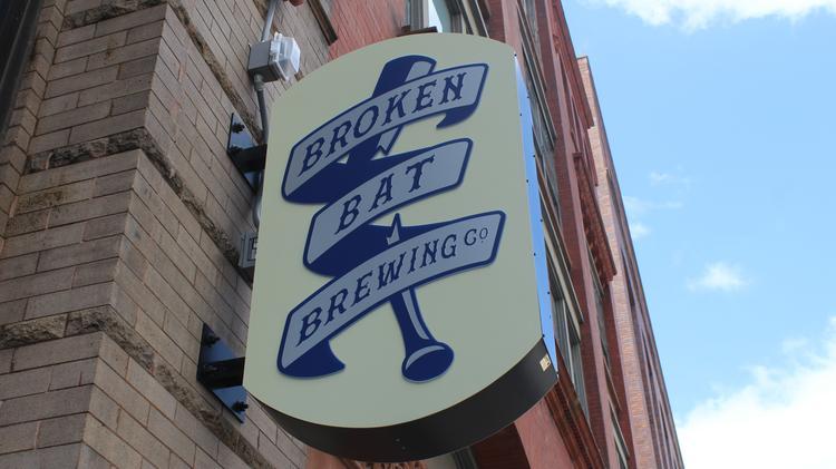 Broken Bat Logo - Broken Bat erases summer flood heartache with Brewers playoff run ...