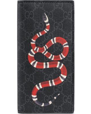 Coral Snake Gucci Logo - Winter's Hottest Sales on Gucci Kingsnake print GG Supreme long ...
