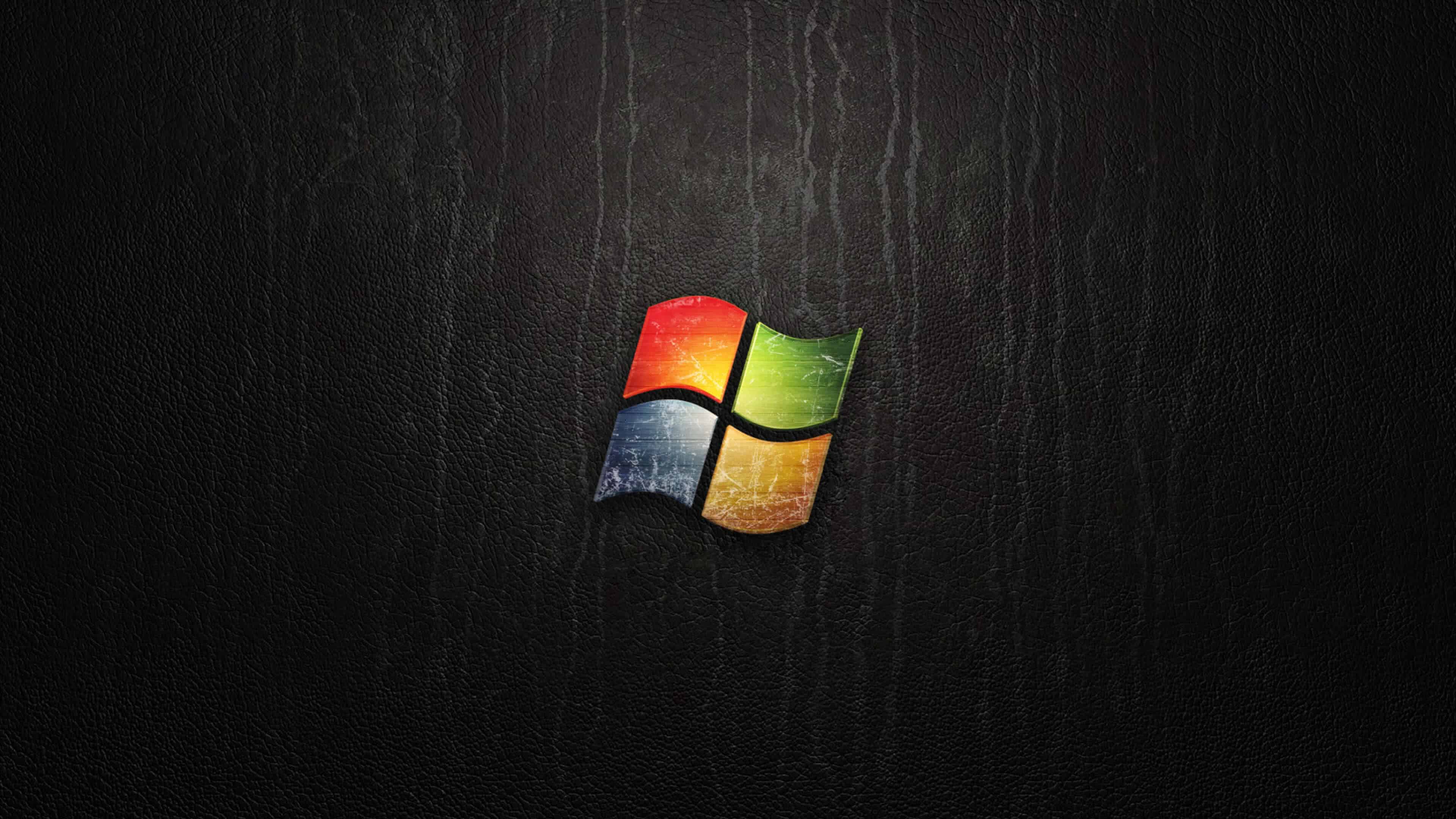 Black Windows Logo - Microsoft Windows Logo Black Background UHD 4K Wallpaper | Pixelz