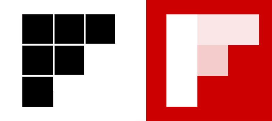 Red F Square Logo - How to Get Inspiration From Famous Logos… Without Copying
