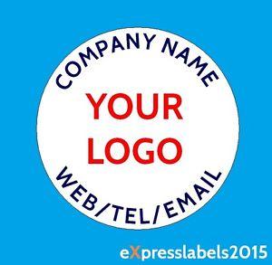 Address Logo - Personalised Business Name Stickers Thank You Seals Your Logo Labels
