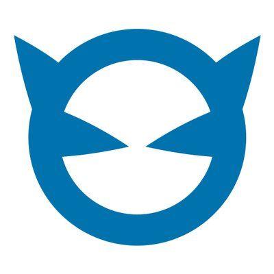 Green and Blue Cat Logo - BlueCat