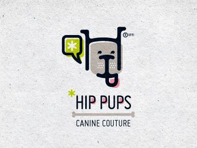 Green Hip Logo - Hip Pups logo by Jon Stapp. atomicvibe