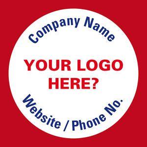 Address Logo - Personalised Business Name Stickers Company Promotion Logo Badge