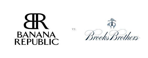 Banana Republic Logo - Banana Republic vs. Brooks Brothers – Store Wars Rd. #1