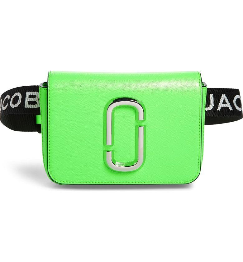 Green Hip Logo - Shop Marc Jacobs Hip Shot Convertible Crossbody Bag - Green In ...