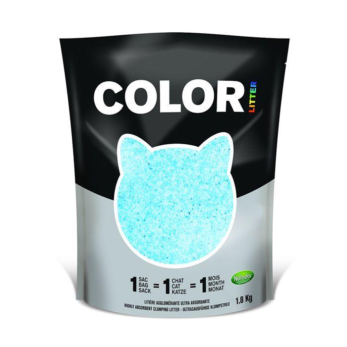 Green and Blue Cat Logo - Nullodor Blue Cat Litter 1.8kg