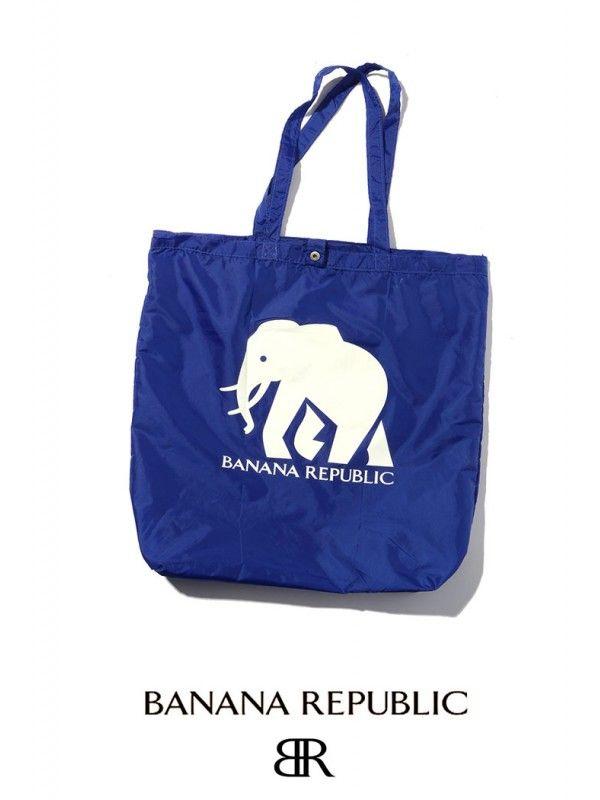 Banana Republic Elephant Logo - BR001-BANANA REPUBLIC FOLDABLE SHOPPING BAG (BLUE)