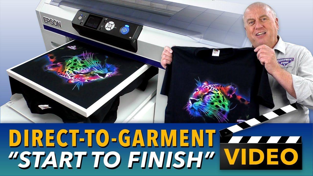 DTG Printing Logo - Epson SureColor F2000 Direct To Garment Printing Start to Finish