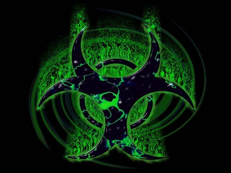 Neon Green Logo - Free biohazard neon green symbol phone wallpaper rossville777 neon ...