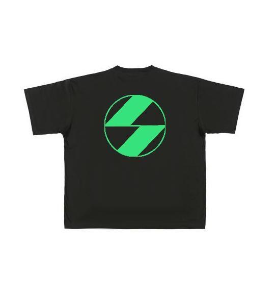 Neon Green Logo - The Salvages Neon Green Logo Black OS T-Shirt - The Salvages