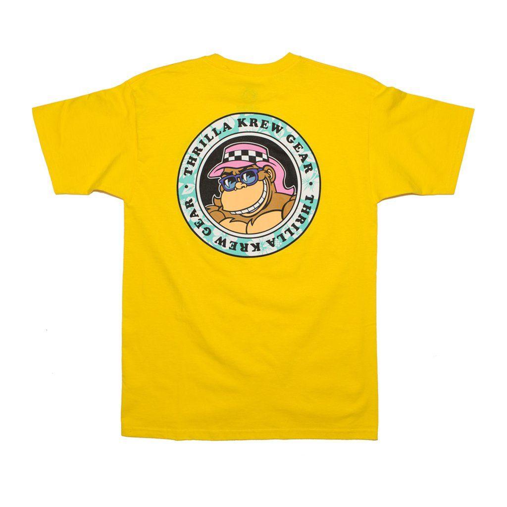 Yellow Dot Logo - Thrilla Gorilla Dot Logo Tee (YELLOW) by Thrilla Krew