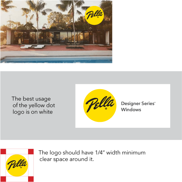 Yellow Dot Logo - Pella Corporation Logo