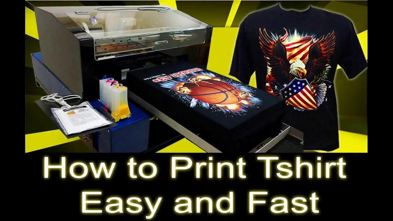 DTG Printing Logo - How To Print T Shirt Easy And Fast Using DTG Printer