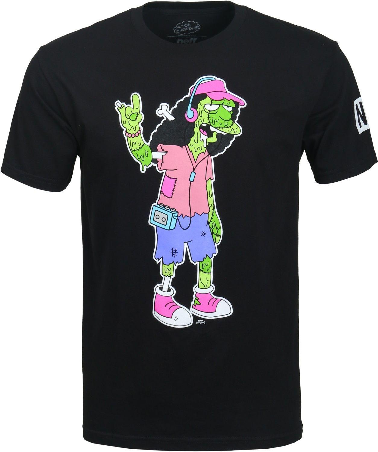 Zombie Neff Logo - Neff Zombie Otto T-Shirt - black - Free Shipping | Pin | T shirt ...