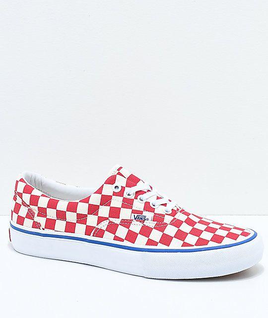 vans red checkered shoes