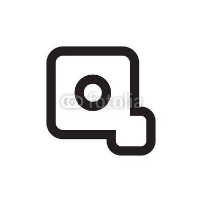 Two Linked Black Circle Logo - Linked two square logo. Buy Photo