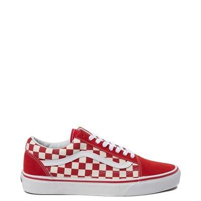 vans red and blue checkered