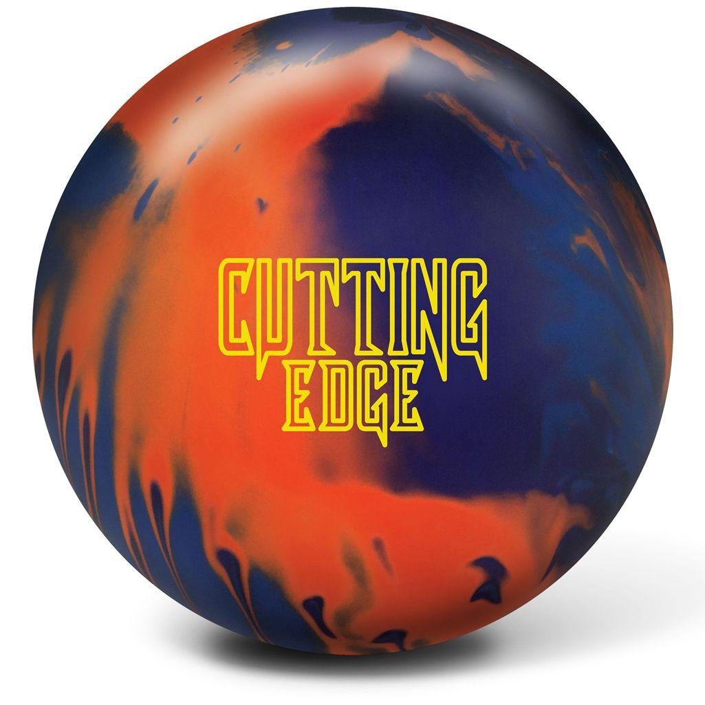 Red-Orange Blue Sphere Logo - Brunswick Cutting Edge Hybrid Bowling Ball- Blue Purple Orange