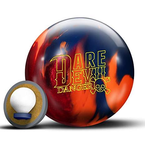 Red-Orange Blue Sphere Logo - Amazon.com : Roto Grip Dare Devil Danger Bowling Ball, Red Orange