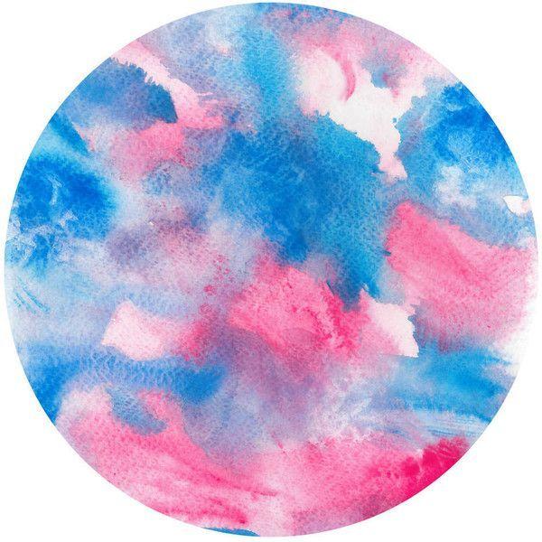 Pink and Blue Circle Logo - Pink Blue Abstract circle, PRINTABLE Art, Blue Pink Watercolor Print ...