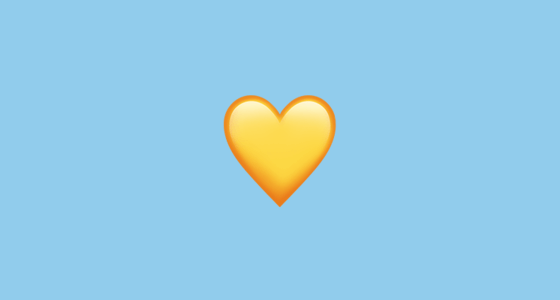 Blue and Yellow Heart Logo - 