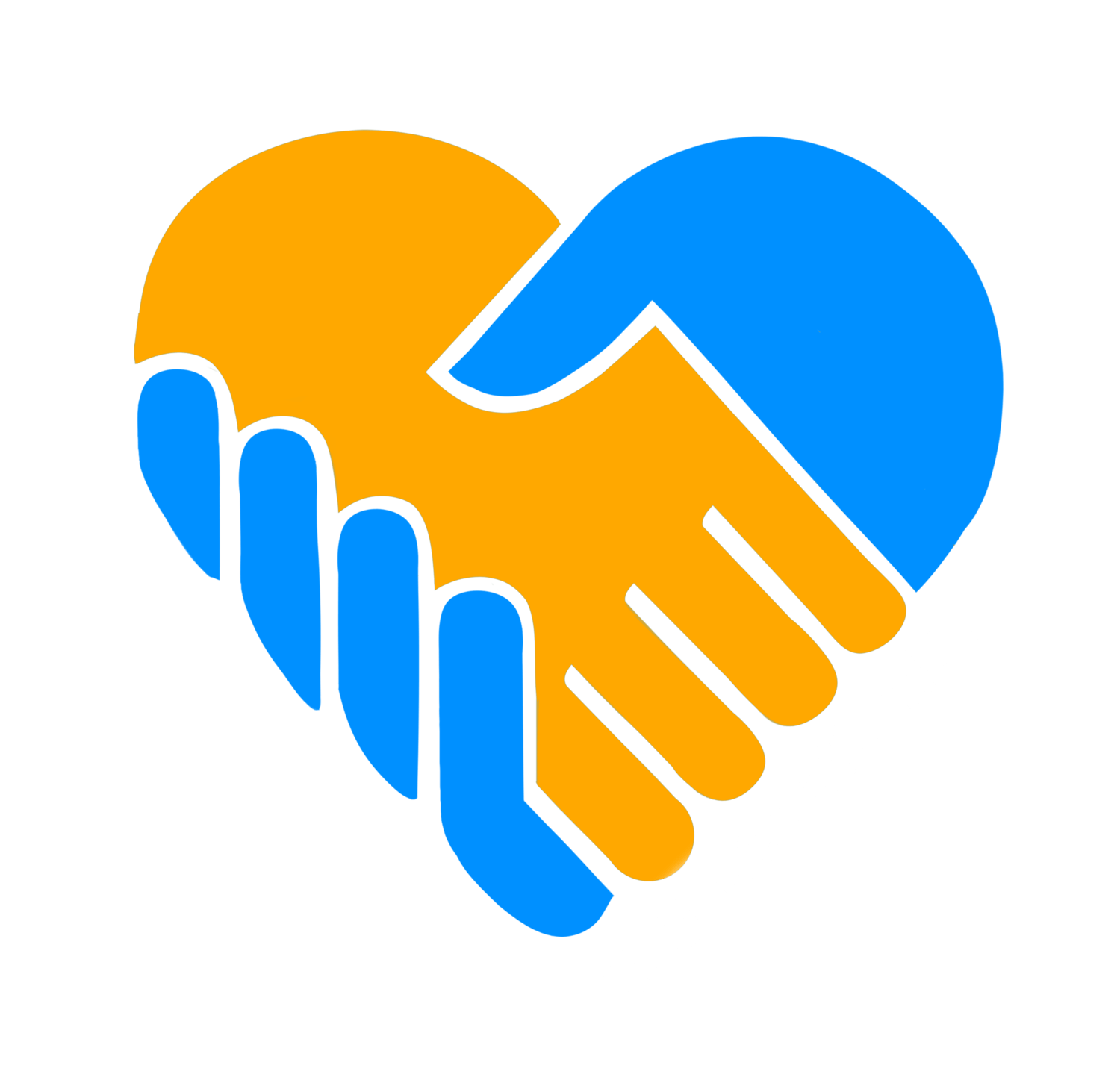 Blue and Yellow Heart Logo - Tru Heart