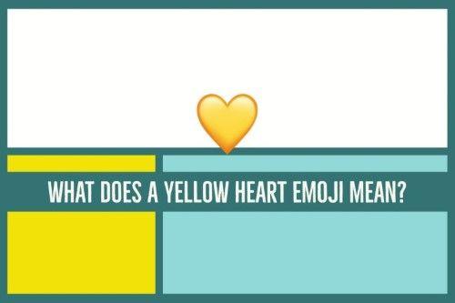 Blue and Yellow Heart Logo - What does a yellow heart emoji mean?