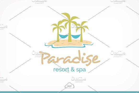 Paradise Resort Logo - Paradise Resort & Spa Logo ~ Logo Templates ~ Creative Market