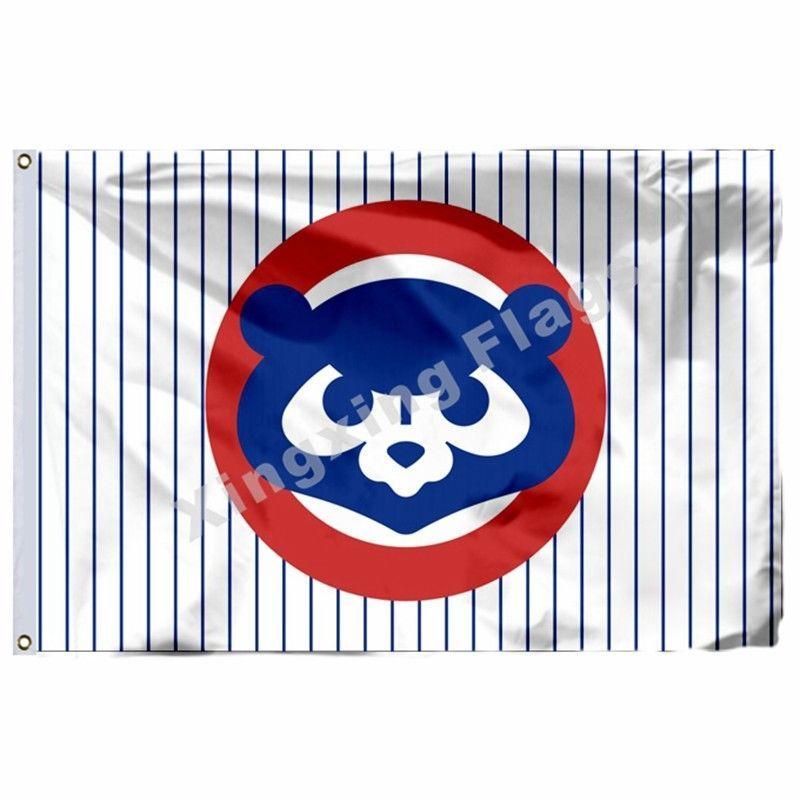 Flying Flag Logo - Chicago Cubs Logo Flag 3Ft X 5Ft Polyester Chicago Cubs Banner ...