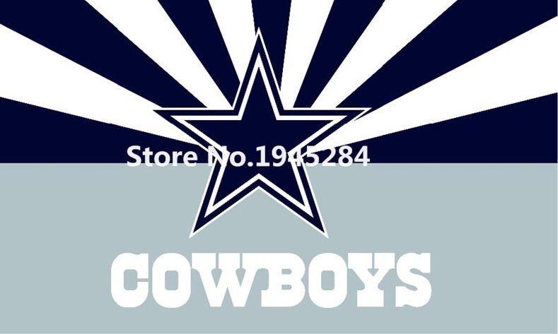 Flying Flag Logo - ჱNFL Dallas Cowboys Flag Size 3x5ft 90X150cm Large Polyester Flying ...