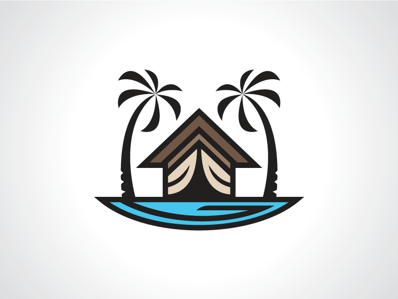 Paradise Resort Logo - Paradise Resort Logo Template