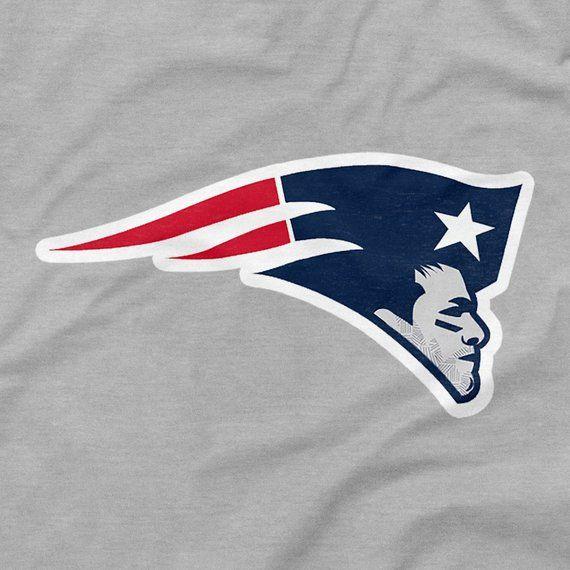 Boston Patriots Logo - Tom Brady Shirt New England Patriots Logo Parody Gray Grey | Etsy